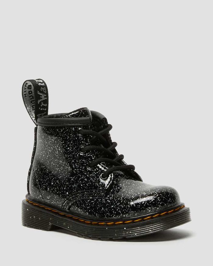 Dr Martens Støvler Barn Svart Infant 1460 Glitter Ankle 7926QWHLV